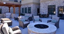 Outdoor Seating Area by Firepit