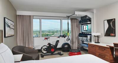 Fitness Room with King Bed