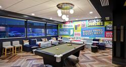 Lobby Game Zone with Pool Table