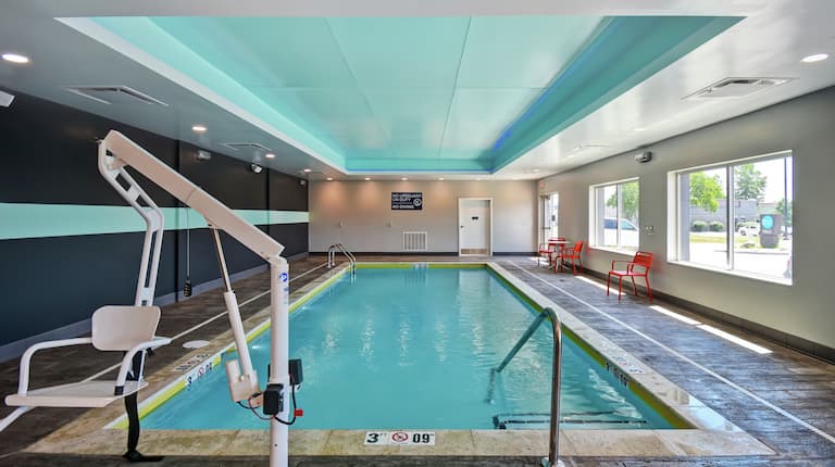 Indoor Pool with Accessible Chair Lift