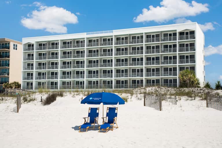 Beach View With Hotel Exterior