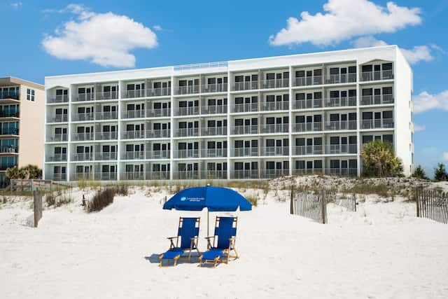 Beach View With Hotel Exterior