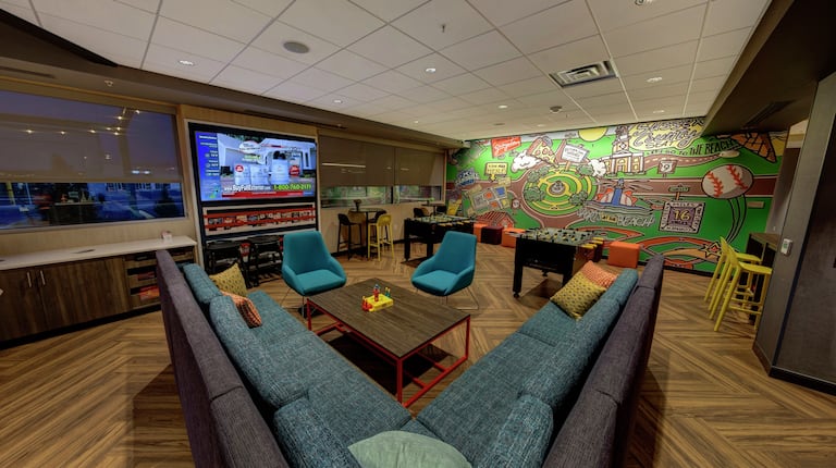 Lounge and Game Area in Lobby