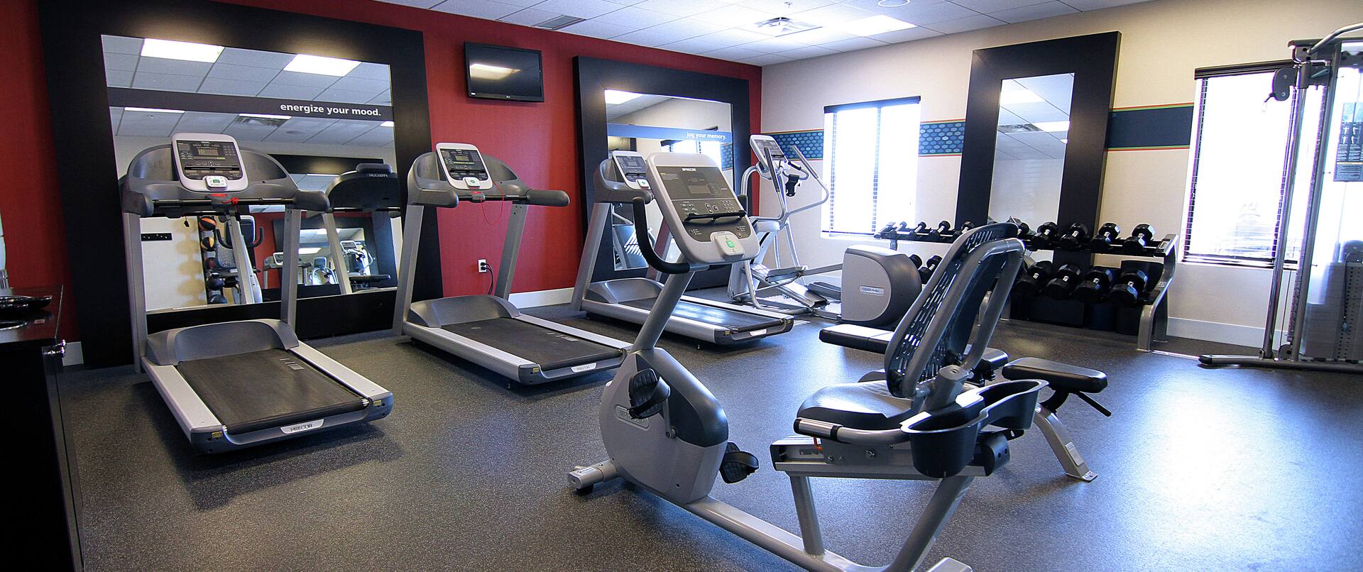 Fitness canter with cardio machines