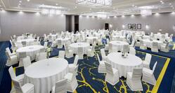Meeting area and ballroom with tables and chairs