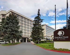 View of DoubleTree Hotel Exterior with Trees