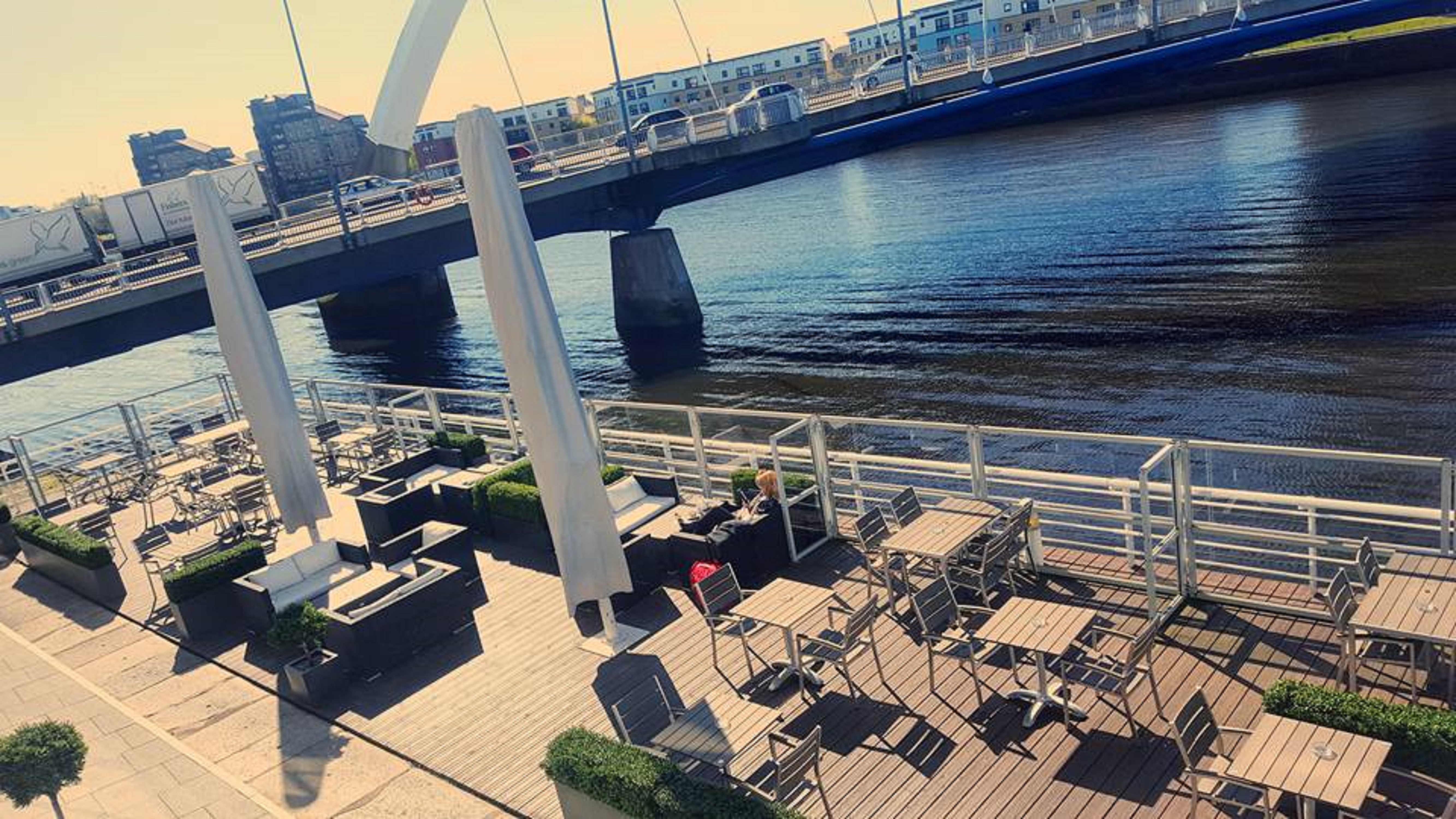 Terrace Seating by the Water