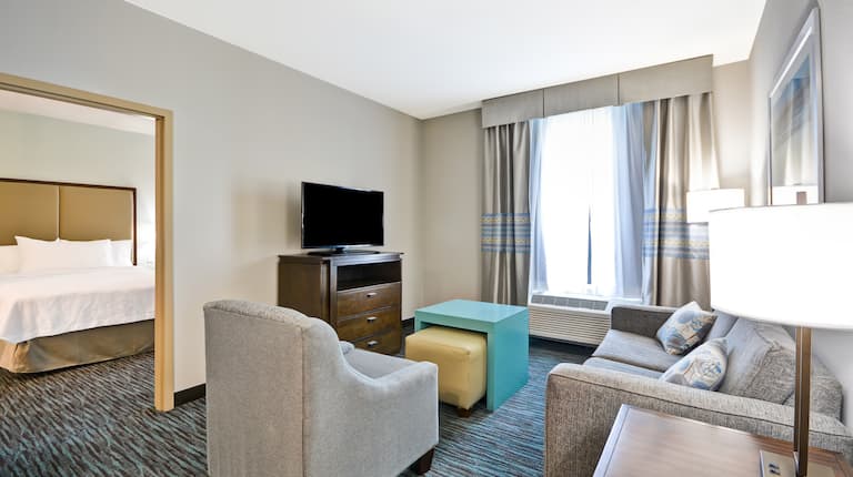 Living Area and Separate Bedroom