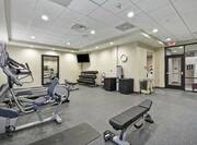 Fitness Center Workout Area and Equipment