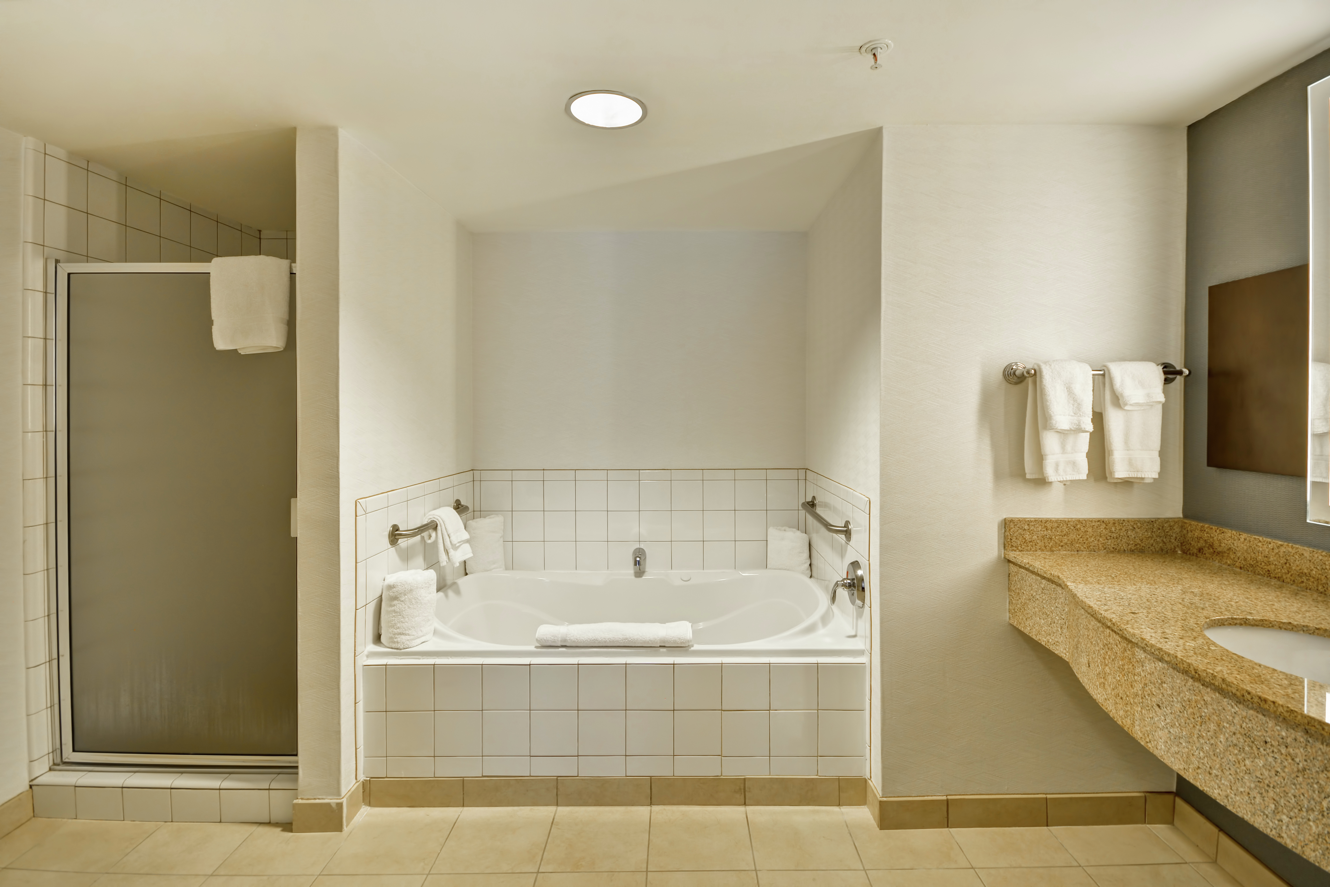 King Whirlpool Suite Tub And Shower