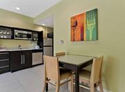 King Suite Kitchenette and Dining Area
