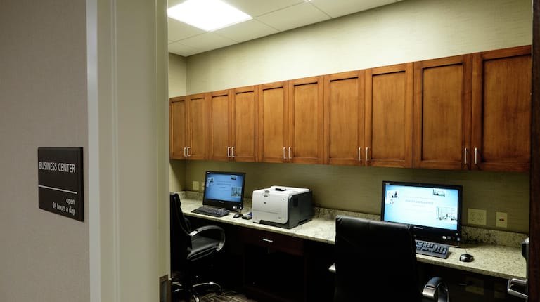 Buisness Center with Computers and Printer