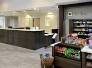 Reception Desk Area and View of the Shop with Drinks and Snacks