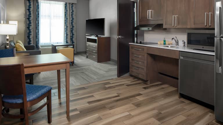 Suite Living Area With Kitchen