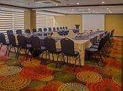 U shaped US style meeting room set for an event 