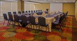 U shaped US style meeting room set for an event 