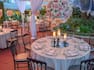 Jardin Social Banquet with tables and chairs set for dinner