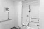 View of Bathroom Shower with Accessible features