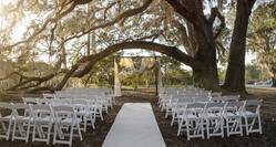 Oak Tree Wedding Ceremony Set Up