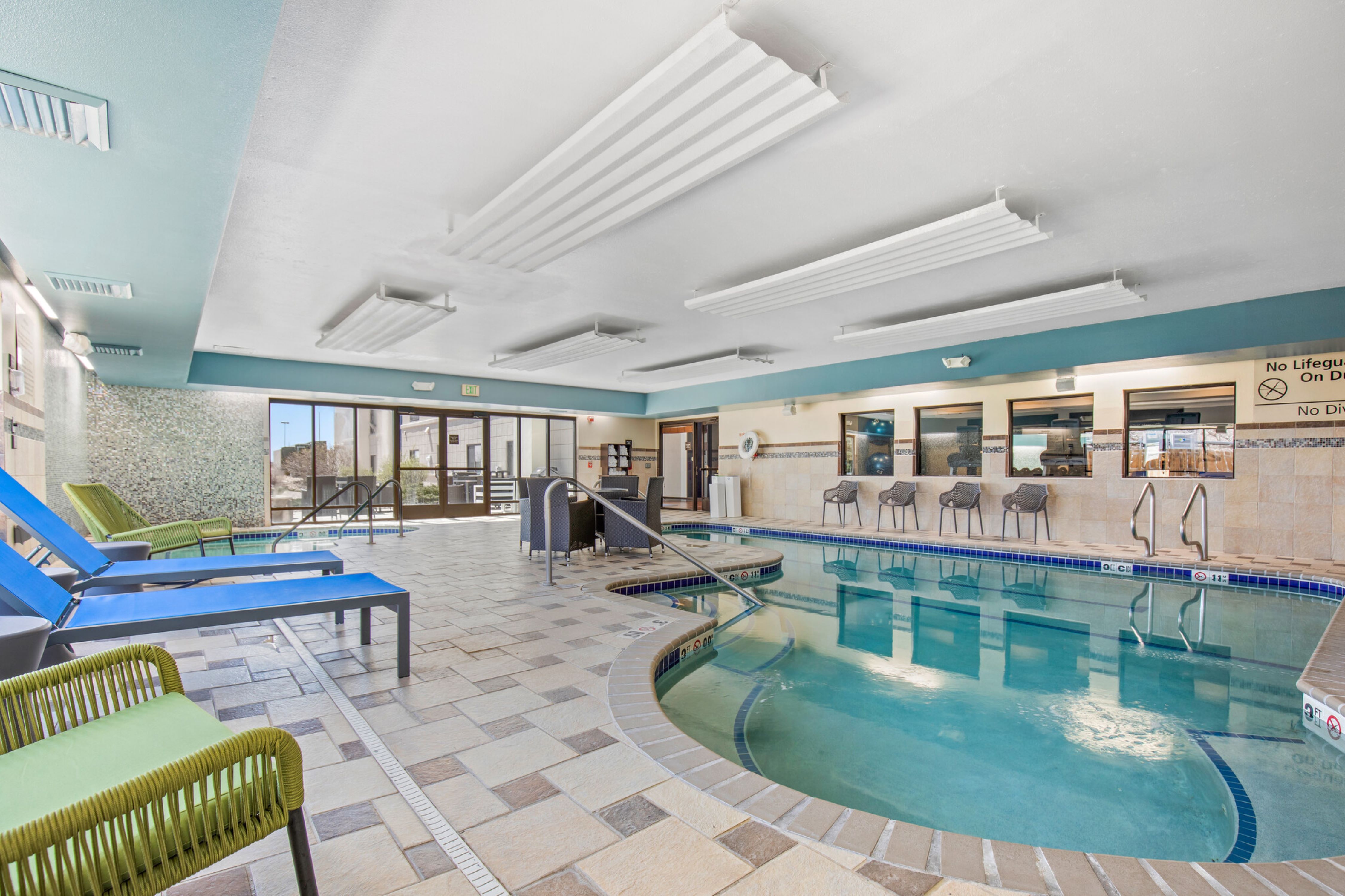 indoor pool and whirlpool