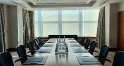 meeting boardroom table setup 