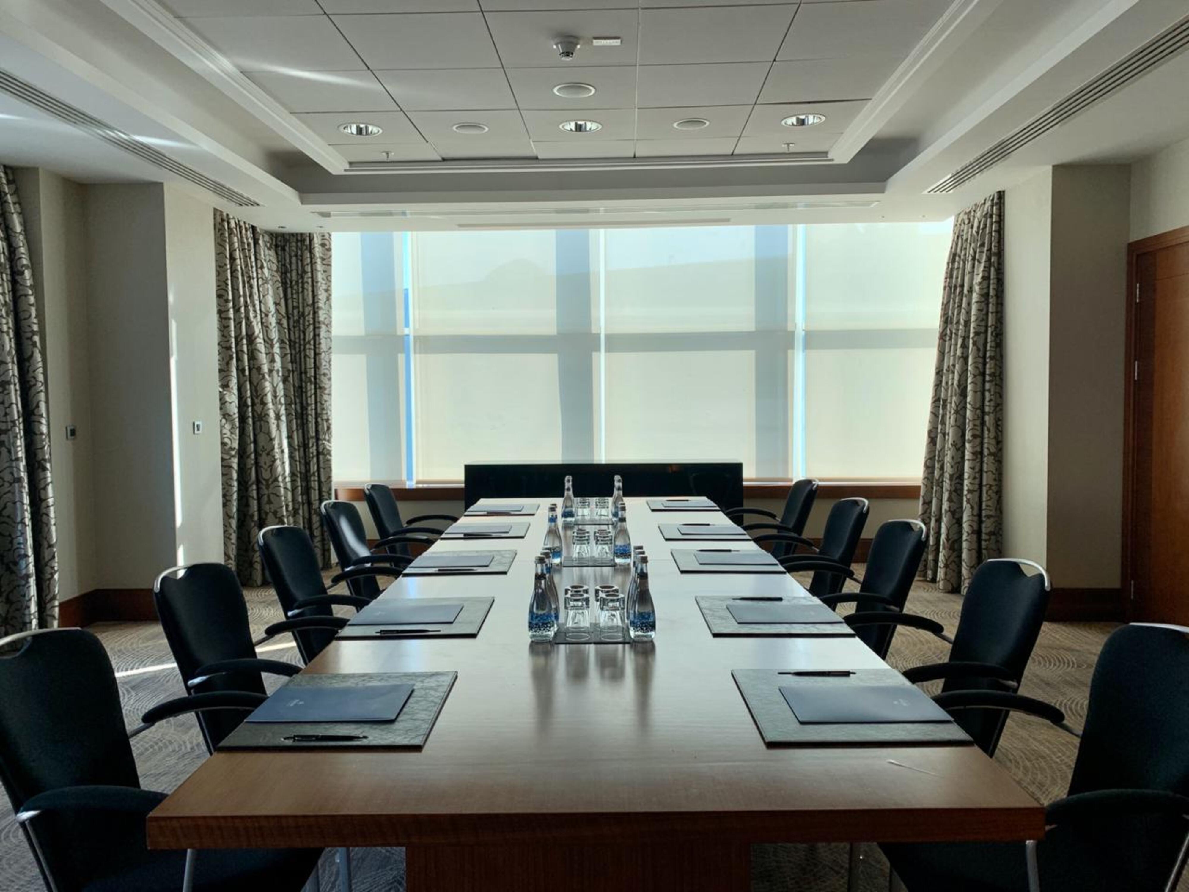 meeting boardroom table setup 