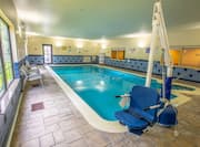 Indoor pool with accessible access