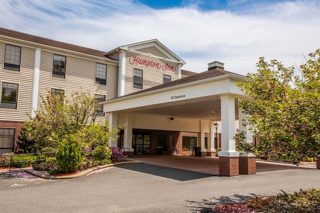 Hotel exterior entrance