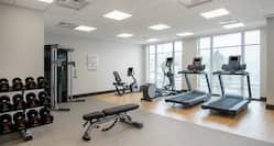 Fitness Center with cardio machines and weghts