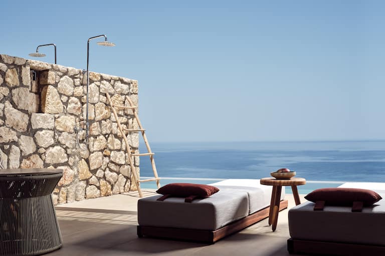 Guest Room with Shared Pool and Sea View