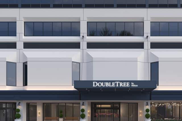 rendering of hotel exterior