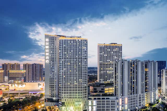 Aerial view of hotel