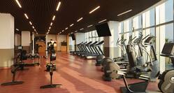Fitness Center with rowing machines and bikes