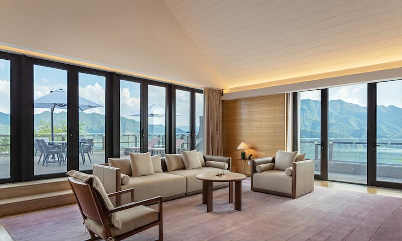 Presidential Suite Living Area with balcony