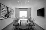 Boadroom with table and chairs