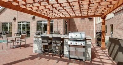 Outdoor Patio Seating and Grill