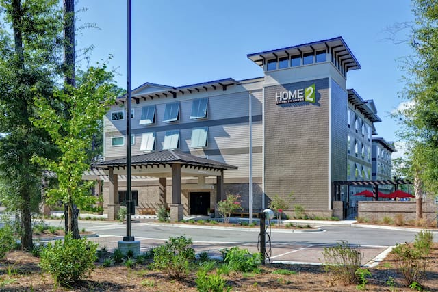 Exterior View of Hotel Building