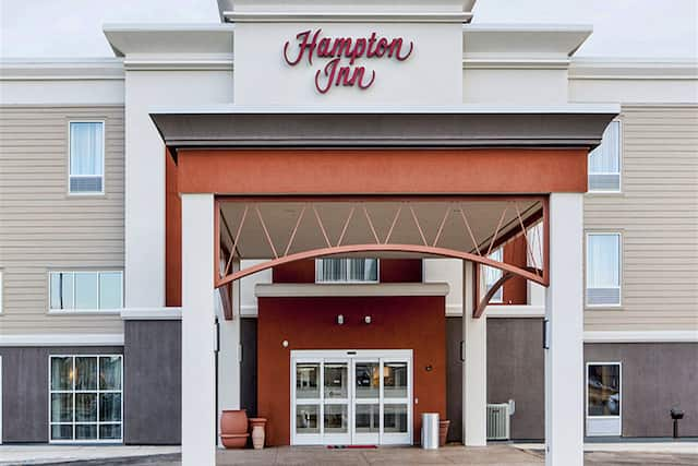 Hotel Exterior With Front Entrance