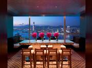Executive Lounge Table and Evening City View