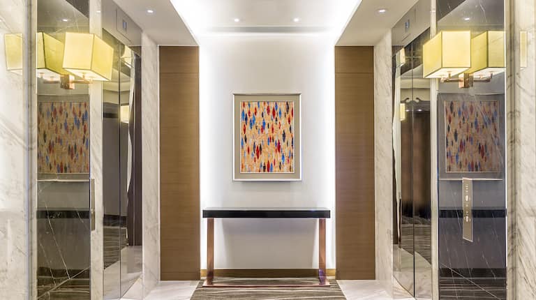 Lobby With Elevators