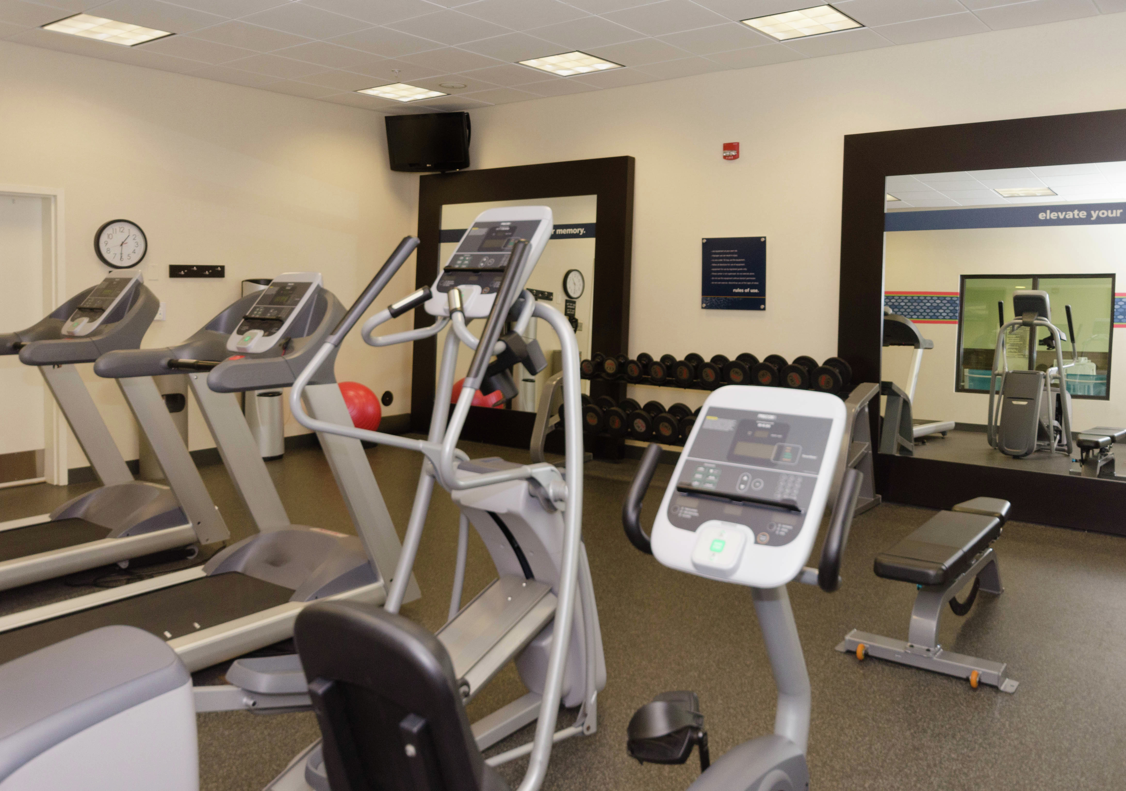 Fitness Center Area with Workout Equipment