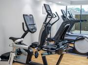 Fitness Center with Treadmills and Spinning Bikes