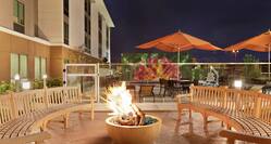 Outdoor Patio with Fire Pit and Seating