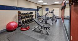Fitness Center with Weight Bench, Dumbbell Rack, Cycle Machine and Cross-Trainer