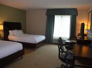 Two Queen-Size Beds, Work Desk with Chair, and Flat Screen TV in Accessible Guest Room