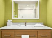 Guest Bathroom Mirror and Sink