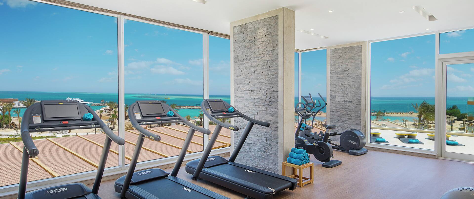 Fitness Center with Panoramic Sea View