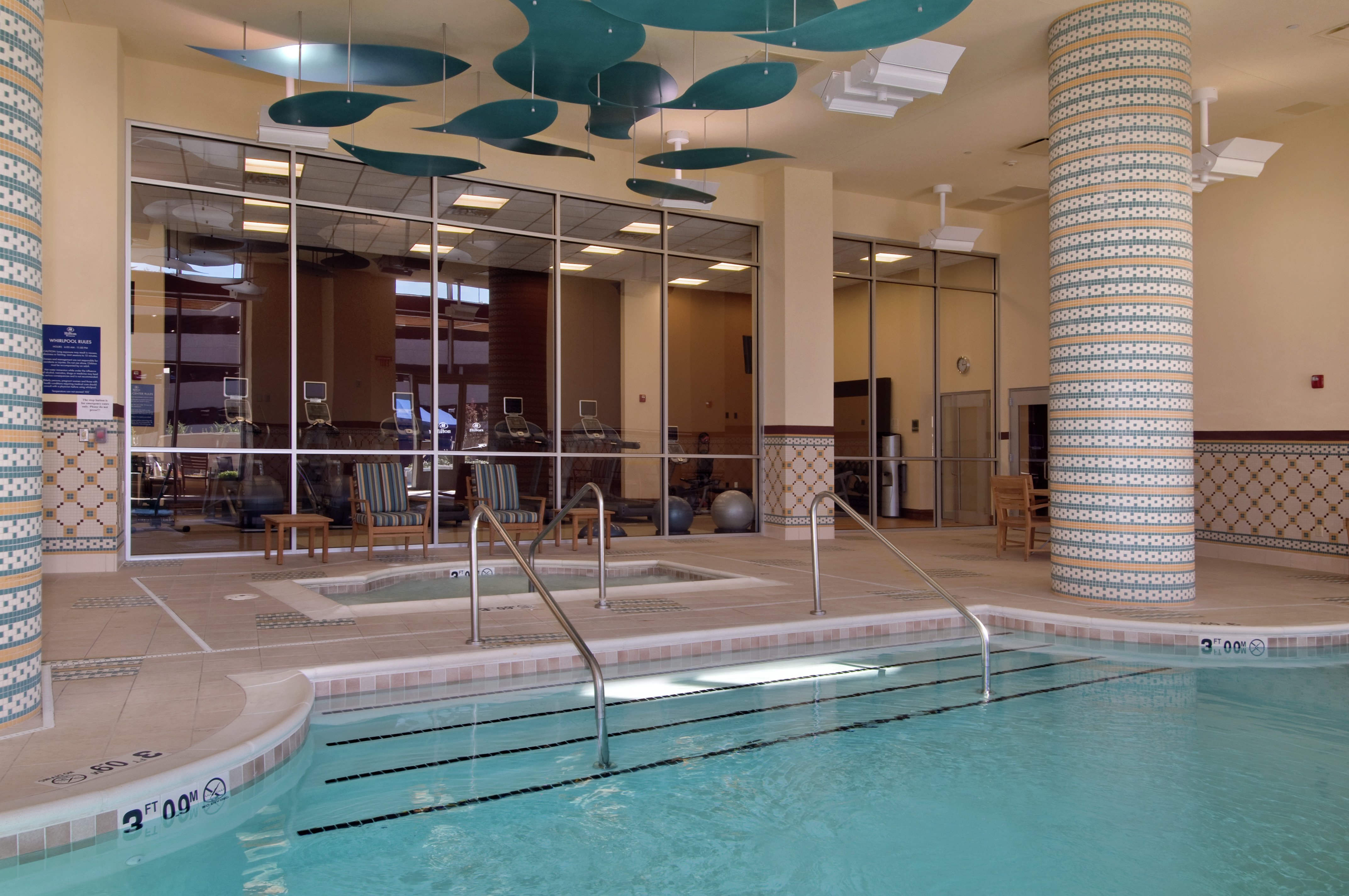 Indoor Pool & Fitness Center - Fall View