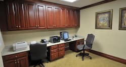 Business Center Area Workstation & Fax Machine