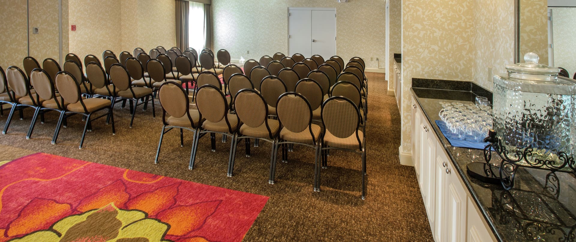 Meeting Room Theater Setup with Chairs